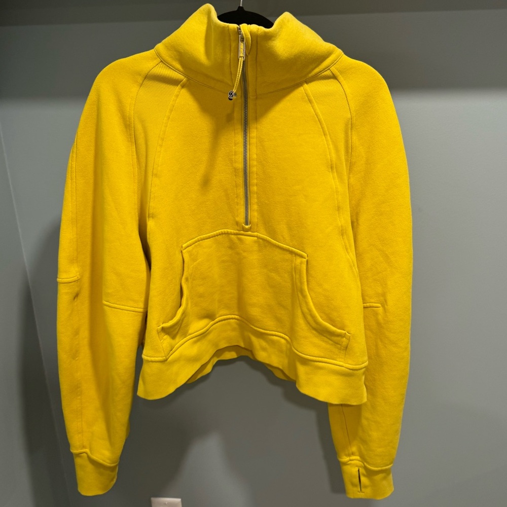 lululemon funnel neck scuba half zip - M/L